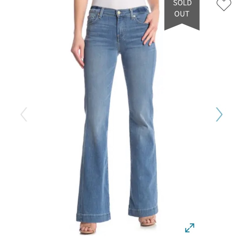 7 for all Mankina dojo flared jeans